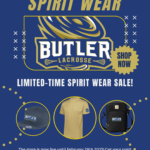 Butler Youth Lacrosse Spirit Wear Sale Flyer